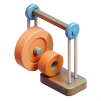 glorious sought-after Geometric rendering of a pulley system. Flat color, single-weight stroke with Scalable Design. png