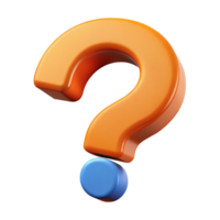 reflective exquisite Flat color question mark. Scalable, minimal design, sharp edges with Scalable Design. perfect clarity png