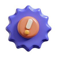 tranquil extraordinary Speech bubble badge with an exclamation mark. Clean lines, scalable, crisp edges with Scalable Design. professional png