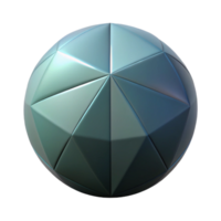 beautiful retro Minimal sphere, sharp edges, symmetrical, flat color with Scalable Design. 4K png