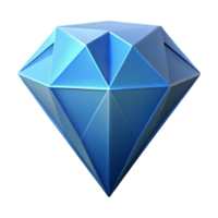 energetic striking Isometric diamond shape with facets. Geometric, clean lines with Scalable Design. impeccable png
