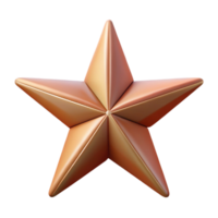 vibrant elegant A symmetrical star icon. Five points, sharp edges. Flat color, minimal design with Scalable Design. crisp png
