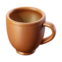 iconic baroque Single-weight stroke outline of a coffee cup. Minimal, crisp edges, flat color with Scalable Design. premium png