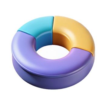 ispirato contemporaneo ciambella grafico visualizzazione dati proporzioni. simmetrico, geometrico, piatto colore con scalabile design. magistralmente catturato png