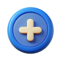 spectacular unforgettable Circular button character with a plus sign. Flat color, clean lines, with Scalable Design. png