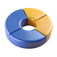 breathtaking iconic Circular pie chart divided into segments. Crisp edges, flat color, with Scalable Design. png