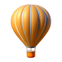 calm vibrant Minimal silhouette of a hot air balloon. Sharp edges, single-weight stroke with Scalable Design. premium png