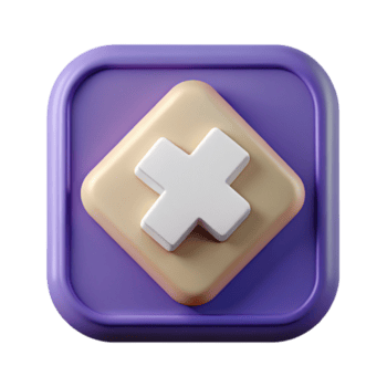 pacífico tirar o fôlego quadrado crachá com uma geométrico Cruz. simétrico projeto, fresco arestas com escalável Projeto. afiado png