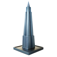 immaculate acclaimed Minimal silhouette of a tall skyscraper. Single-weight stroke, clean lines with Scalable Design. png