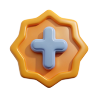glorious impressionist Cross badge with rounded ends. Minimal, flat color, clean lines with Scalable Design. sharp png