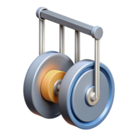 iconic rustic Technical drawing of a pulley system. Clean lines, scalable, minimal with Scalable Design. crisp png