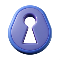 dramatic futuristic A symmetrical keyhole icon. Single-weight stroke, flat color, sharp edges with Scalable Design. sharp png