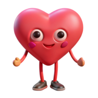 gorgeous elegant A symmetrical heart-shaped character with tiny legs. Clean lines, minimal design, flat color with Scalable Design. museum quality png
