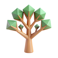 elegant bohemian Stylized tree with geometric branches. Crisp edges, flat color, single-weight stroke with Scalable Design. expertly shot png