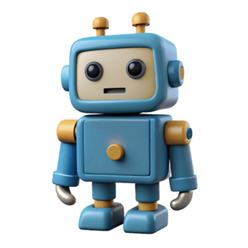 distinto tropical uma simples robô com quadrado cabeça e retangular corpo. peso único AVC, plano cor, com escalável Projeto. profissional png