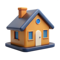 whimsical serene Clean lines depicting a simple house. Flat color, minimal design with Scalable Design. elite png