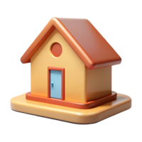 elegant rustic A simple house with a square base and triangular roof. Crisp edges, single-weight stroke. Flat color with Scalable Design. handcrafted png