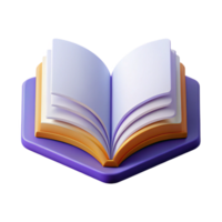 playful breathtaking Open book icon symbolizing education or learning. Clean lines, flat color, with Scalable Design. fine detail png