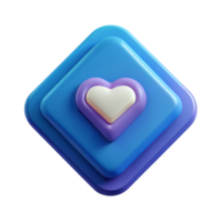 immaculate mid-century Diamond-shaped badge with a simple heart icon. Symmetrical, flat color, with Scalable Design. fine detail png