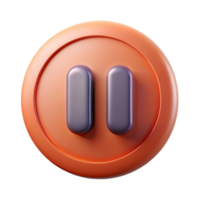 mysterious picturesque Pause button symbol. Crisp edges, scalable, single-weight stroke with Scalable Design. exclusive png