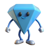 glorious nordic Diamond-shaped character with two short legs. Flat color, crisp edges, symmetrical with Scalable Design. impeccable png
