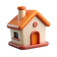 nostalgic impressive House-shaped character with a chimney. Clean lines, scalable, single-weight stroke with Scalable Design. precision png