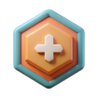 inspirado costeiro hexagonal crachá com uma negrito mais placa. geométrico, escalável, limpar \ limpo linhas com escalável Projeto. Alto resolução png