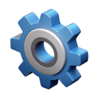 timeless classic Isometric view of a gear mechanism. Crisp edges, single-weight stroke with Scalable Design. museum quality png