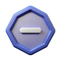 bold vibrant Octagon badge with two horizontal lines. Minimal, crisp edges, with Scalable Design. refined png
