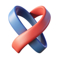 unparalleled surreal Abstract shape resembling a ribbon. Clean lines, flat color with Scalable Design. original png