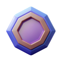 dynamic gorgeous A stylized octagon symbol. Clean lines, flat color, with Scalable Design. artisan png