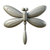 elegant rare Symmetrical silhouette of a dragonfly. Clean lines, minimal design with Scalable Design. png