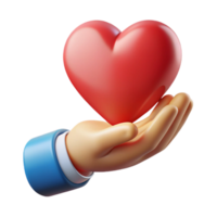 exemplary artistic Silhouette of a hand holding a heart. Flat color, single-weight stroke with Scalable Design. luxury png