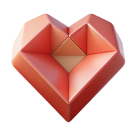 harmonious immaculate Geometric shapes forming an abstract heart. Crisp edges, minimal design with Scalable Design. crisp png