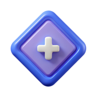 pristine harmonious retro Diamond-shaped badge with a plus sign. Minimal, single-weight stroke, clean lines with Scalable Design. exclusive png