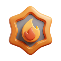 celebrated baroque Flame badge, clean lines. Flat color, minimal design, with Scalable Design. 8K png
