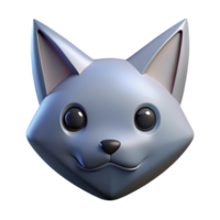 romantic splendid Triangular cat face with pointed ears. Crisp edges, minimal design, with Scalable Design. artisan png