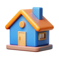 dynamic impressive House icon representing real estate data. Crisp edges, flat color, symmetrical with Scalable Design. perfect clarity png