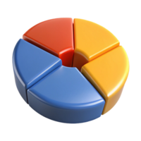 striking playful renaissance Circular pie chart divided into four equal segments. Crisp edges, solid colors, symmetrical design with Scalable Design. handcrafted png