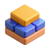 acclaimed artistic Isometric floating island with single tree. Scalable, minimal design with Scalable Design. detailed png