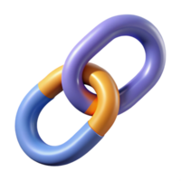 stunning whimsical surreal Chain of linked circles, single-weight stroke, minimal, flat color, with Scalable Design. top-tier png