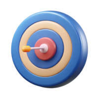 gorgeous quintessential Target icon representing a goal or objective. Symmetrical, geometric, flat color with Scalable Design. png