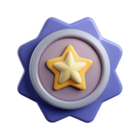 elegant celebrated Circular badge with a star. Clean lines, flat color, minimal design with Scalable Design. png