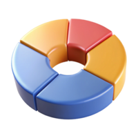 romantic breathtaking Circular pie chart divided into four segments. Crisp edges, solid colors, with Scalable Design. exclusive png