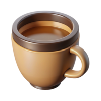 distinguished traditional Flat color illustration of a coffee cup with crisp edges with Scalable Design. artisan png