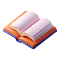breathtaking nordic Isometric open book, minimal design, flat color, crisp edges with Scalable Design. top-tier png