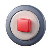 mysterious beautiful Pictogram of a stop button. Minimal design, single-weight stroke, with Scalable Design. precision png