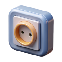 timeless minimalist Technical drawing of a wall outlet. Clean lines, flat color with Scalable Design. expertly shot png