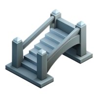 beautiful peaceful organic Clean lines isometric bridge, scalable, grey with Scalable Design. impeccable png