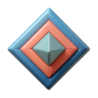 enchanting quintessential Overlapping triangles and squares, flat color, single-weight stroke with Scalable Design. png